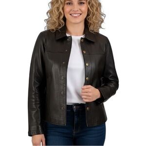 Frye Women’s Leather Jacket Brown Size Small NWT